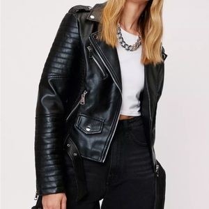 Nasty Gal Faux Leather Jacket